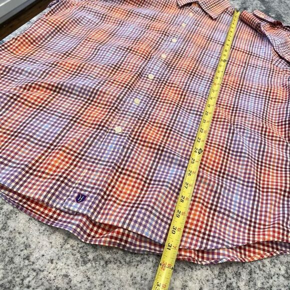 Henry Jacobson XL Pastel Check Button Down Dress Shirt Purple Pink Blue White - Picture 9 of 10
